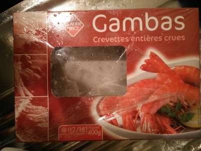 Gambas Crevettes entières crues