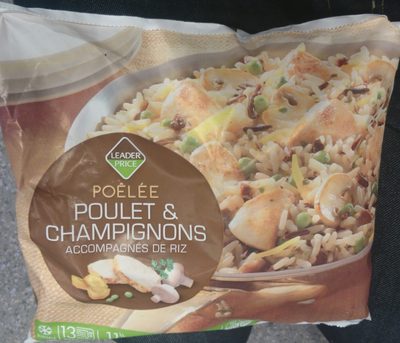 Poêlée Poulet & Champignons Accompagnés de Riz