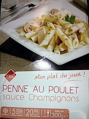 Penne au Poulet ,sauce Champignons, Surgelé