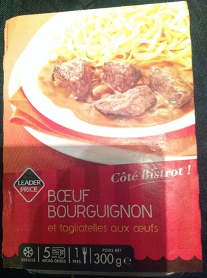Bœuf Bourguignon et Tagliatelles aux Œufs, Surgelé
