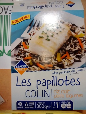 Les papillotes colin riz noir petits legumes