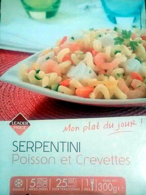 Serpentini Poisson et Crevettes, Surgelé