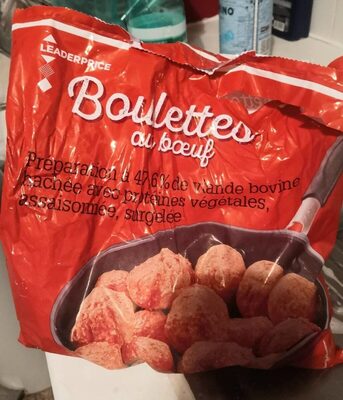 Boulettes au bœuf front packaging