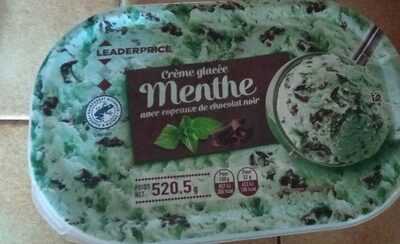 Crème glacée menthe chocolat