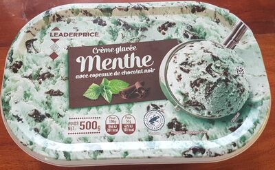Crème  glacée  menthe chocolat