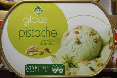 Glace pistache avec éclats de pistache