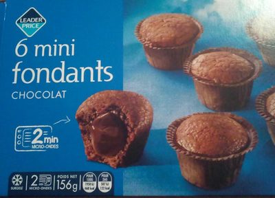 6 Mini fondants chocolat