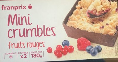 Mini crumbles fruits rouges