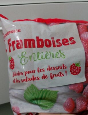 Framboises entières