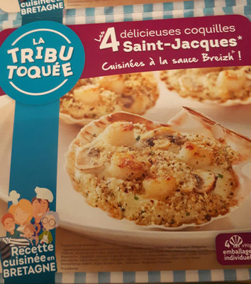 4 délicieuses coquilles Saint-Jacques à la sauce Breizh
