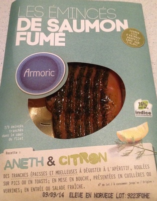Emincés de saumon fumé aneth & citron