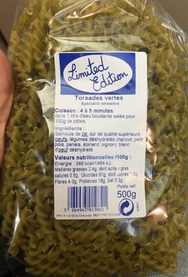 Torsades vertes front packaging