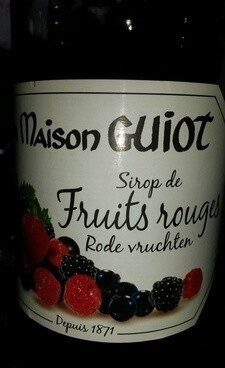 Sirop de fruits rouges