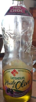 Huile d’olive front packaging