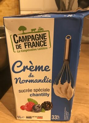 Crème de Normandie front packaging