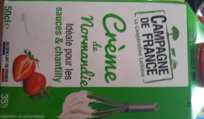 Crème de Normandie front packaging