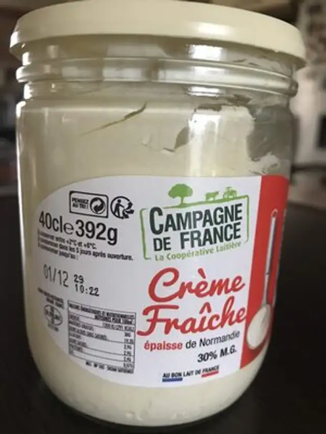 Crème Fraiche épaisse de Normandie 30% m.g. front packaging