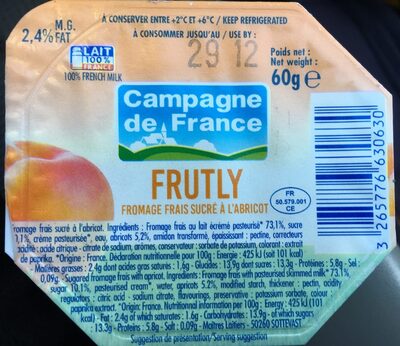 Frutly - Fromage frais sucré