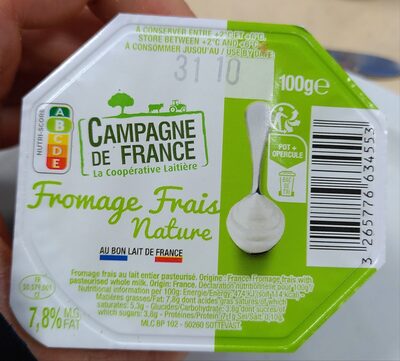 Fromage Frais Nature front packaging