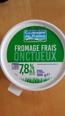 Fromage frais onctueux 7,8% M.G. front packaging