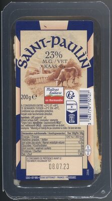 Saint-Paulin (23% MG) front packaging