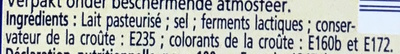 Saint-Paulin (23% MG) ingredients label