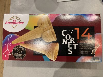 Cornets à glaces assortis