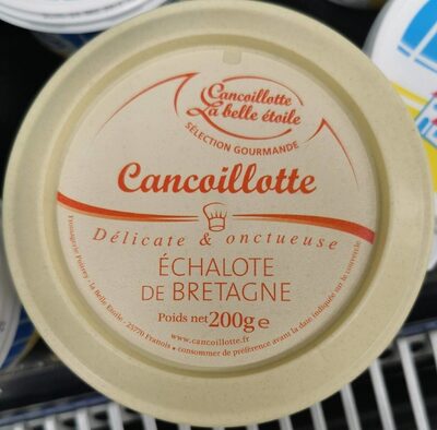 Cancoillotte gourmande Echalote de Bretagne front packaging