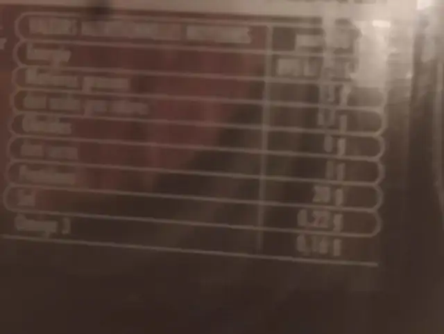 2 steak haché pur bœuf nutrition facts table