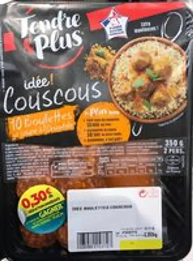 Idée! Couscous 10 boulettes et sauce à l'orientale