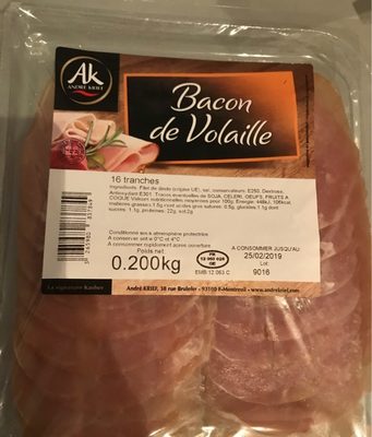 Bacon de volaille