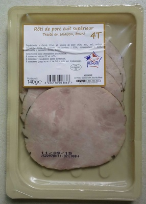 Rôti de porc cuit supérieur