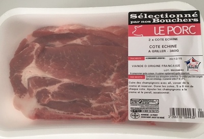 Côtés de porc échine
