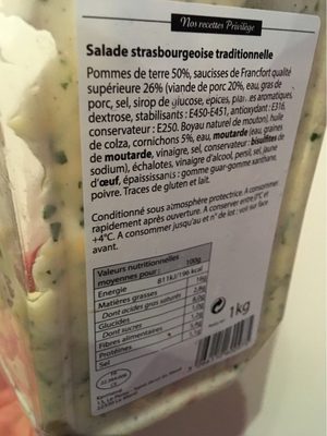 Salade strasbourgeoise traditionnelle