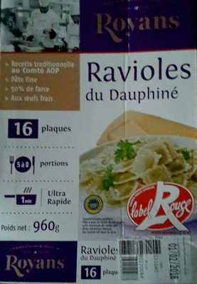 Raviolis du Dauphiné front packaging