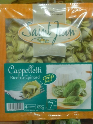 Cappelletti ricotta-épinard 