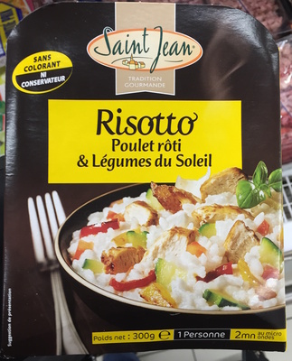 Risotto poulet & légumes du soleil front packaging