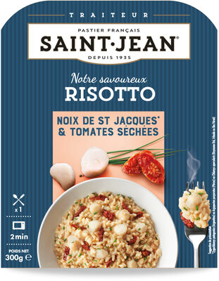 Risotto noix de Saint Jacques & tomates séchées front packaging