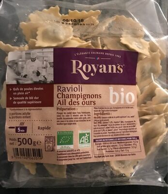 Ravioli champignons ail des ours