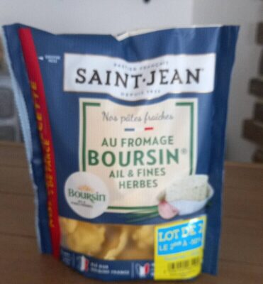 Pâtes fraîches au fromage Boursin ail & fines herbes (Lot de 2)