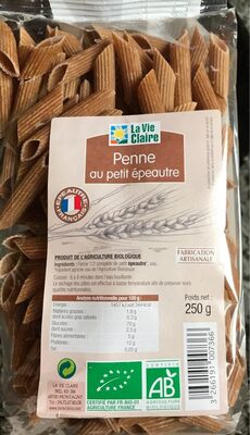 Penne au petit épeautre