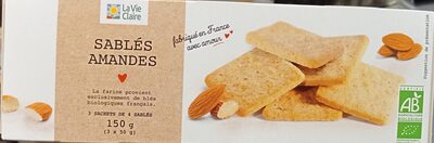 Sablés aux amandes front packaging