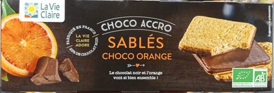 Sablés à l'orange front packaging
