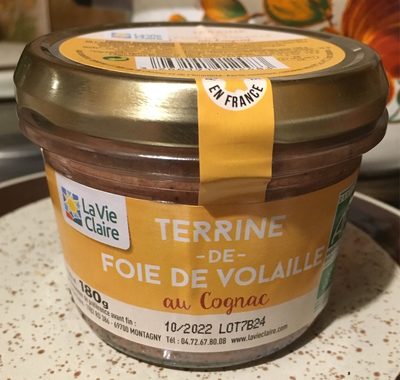 Terrine de foie de volaille front packaging