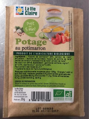 Potage au potimarron