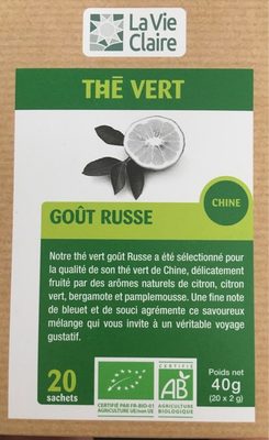 THE VERT gout russe front packaging