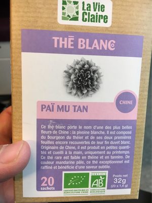 The blanc pai mu tan front packaging