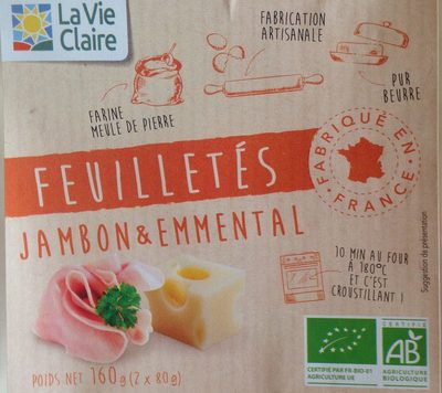 Feuilletés Jambon & Emmental front packaging