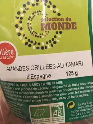 Amandes grillées au tamari