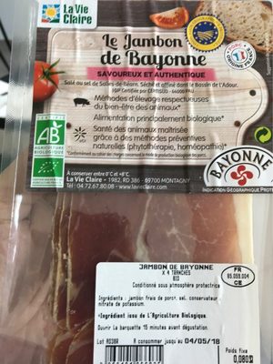 Le jambon de Bayonne